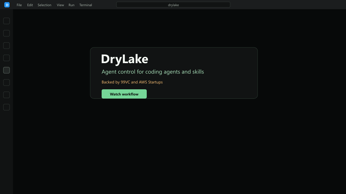 DryLake agent control workflow