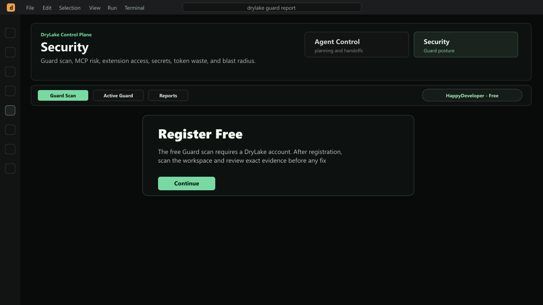 DryLake Guard security workflow